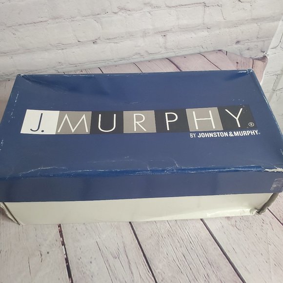 J. Murphy Men's Warehouse Leather Black Oxfords - Picture 7 of 10